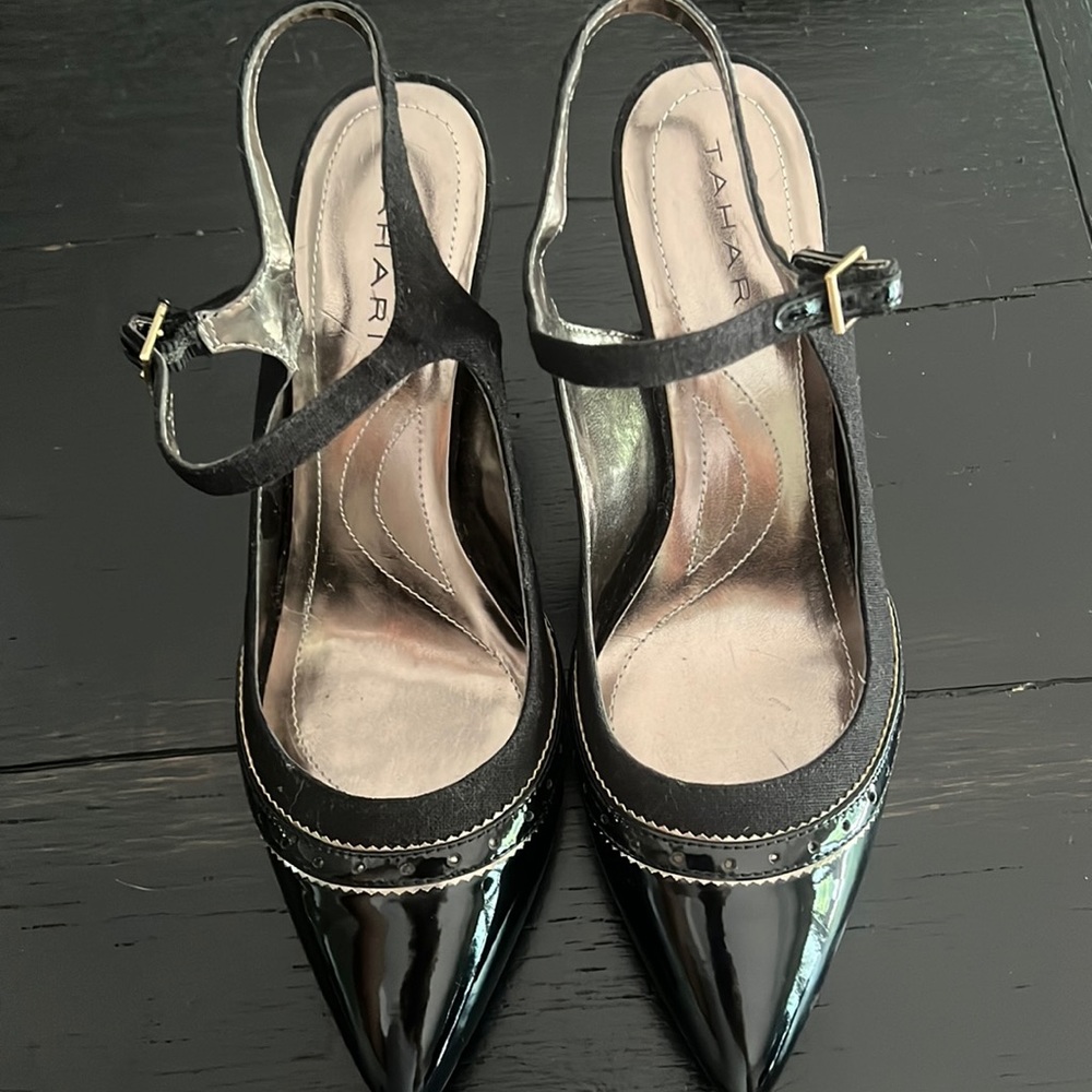 New women’s sling back. Black Tahari.